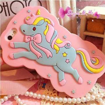 Fantasy Animals Unicorn Cartoon Silicone Case for iPhone 5 5s